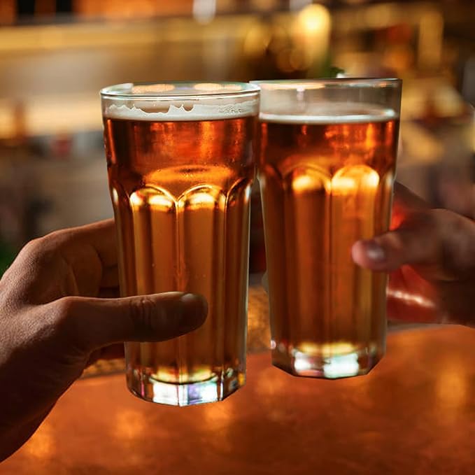 Etolies Highball Drinking Glasses Set of 9, Water Glasses 16 oz,Iced Tea Glasses for Water, Juice