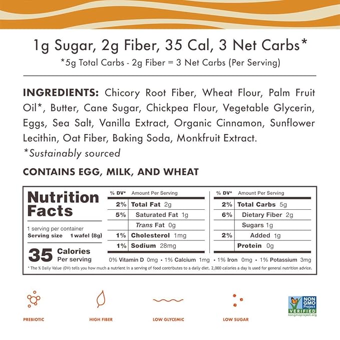 Rip Van Wafels Dutch Caramel & Vanilla Mini Stroopwafels - Low Carb Snacks (3g Net Carbs) - Non GMO