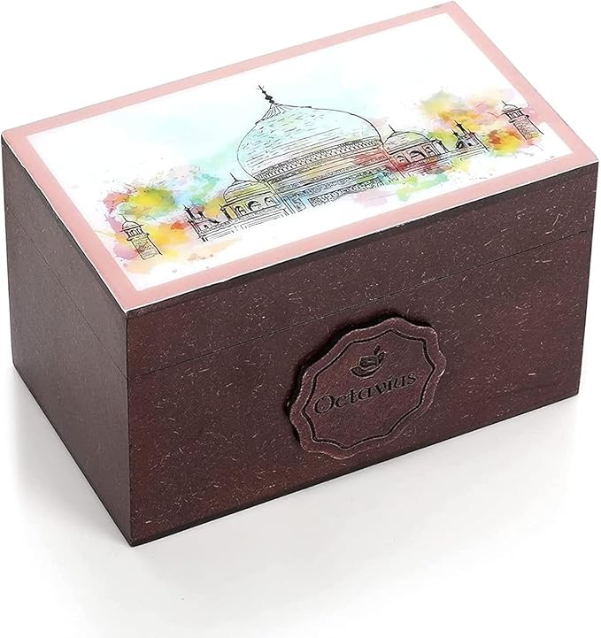 Octavius Assorted Tea Gift Set | 6 Flavored Black & Green Teas | 30 Premium Teabags in Each Box |
