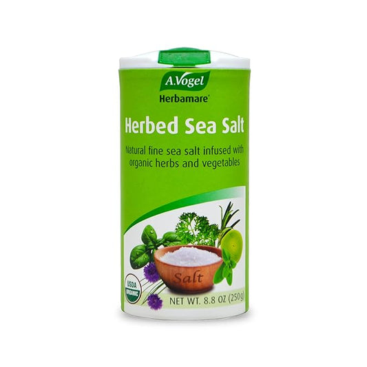 A. Vogel Herbamare Seasoned Sea Salt - USDA Organic - Seasoning Salt Infused with 12 Herbs - 33%