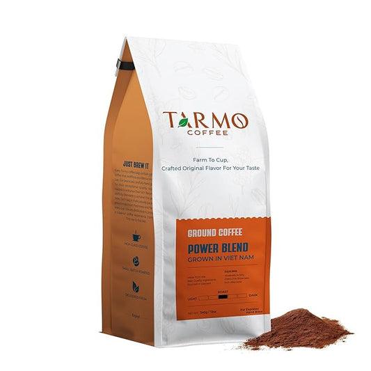 TARMO - POWER BLEND | Low Acid Ground Coffee | Specialty Vietnamese Coffee | Premium Arabica &