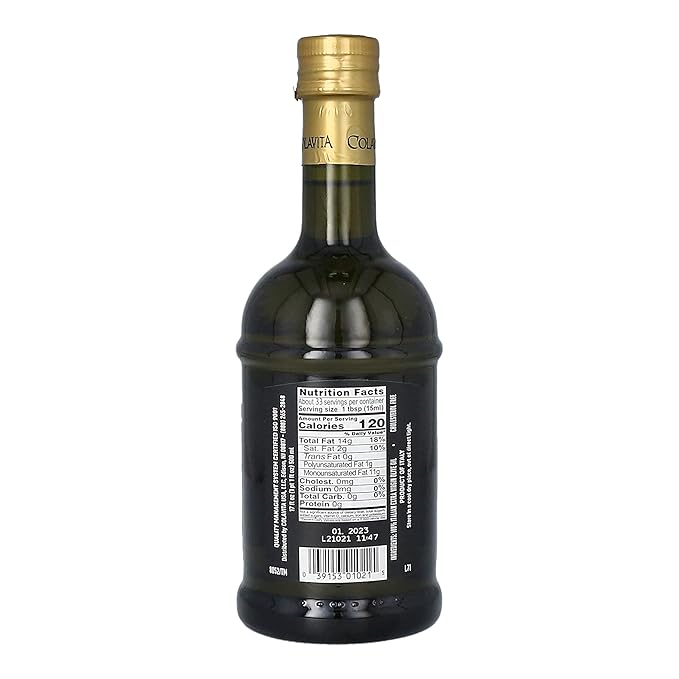Colavita Premium Italian Extra Virgin Olive Oil 17 fl. oz., Glass Bottle