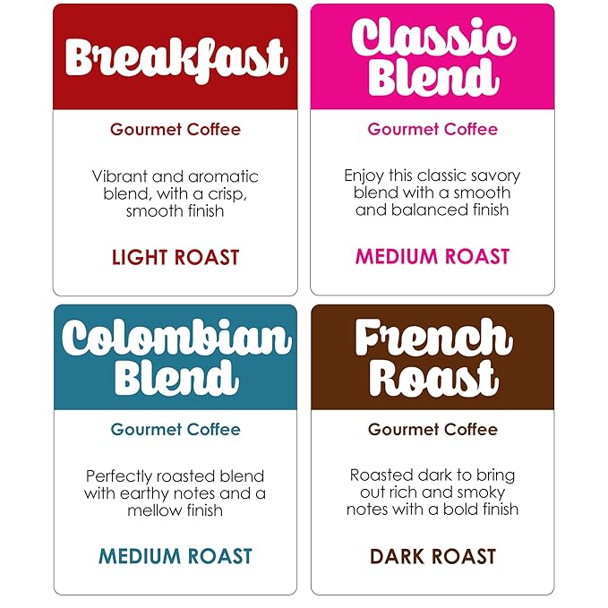 Donut Café Single Serve Coffee Pods for Keurig K Cup Brewers, Light Medium and Dark French Roast