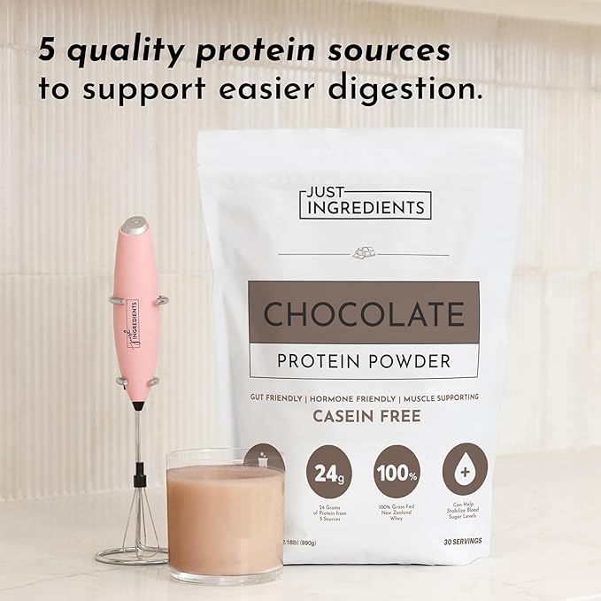 Chocolate Protein Powder ??30-Serving Blend with 100% Grass-Fed Whey & Organic Plant Proteins