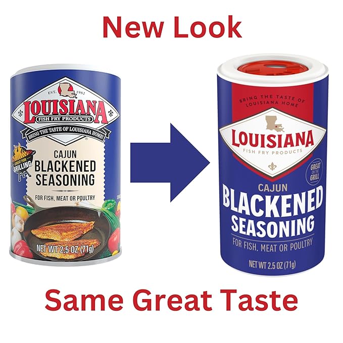 Louisiana Cajun Blackened Seasoning (2.5 oz Shakers) 2 Pack