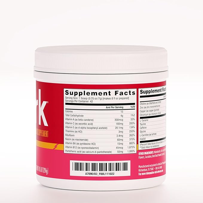 AdvoCare Spark Vitamin & Amino Acid Supplement - Focus & Energy Drink Powder Mix with Vitamin A