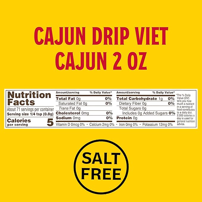 Louisiana Fish Fry Cajun Drip Viet-Cajun Butter Seasoning Mix - Seasoned Butter Sauce for Seafood