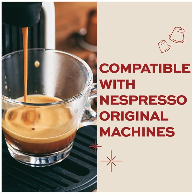 Kimbo Espresso Barista 100% Arabica | Aluminium Capsules | Nespresso Compatible | Smooth & Rich