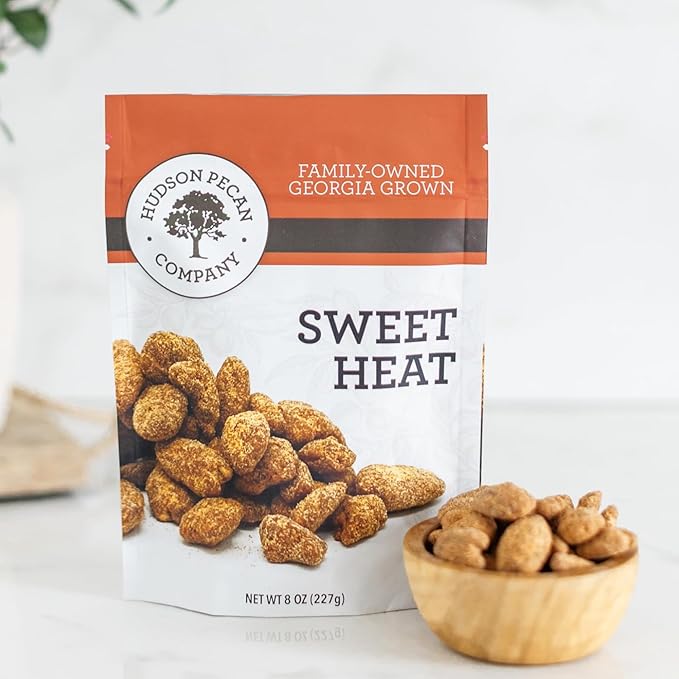 HUDSON PECAN COMPANY: Sweet Heat Georgia Pecans | Perfectly Balanced Roasted Sweet Flavor with a