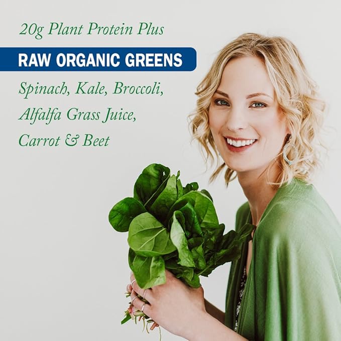Garden of Life Raw Organic Protein & Greens Vanilla - Vegan Protein Powder for Women and Men, Plant