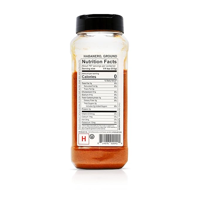 Spiceology - Habanero Powder - Ground Dried Habanero Pepper - Use it for: Hot Sauces, Salsa