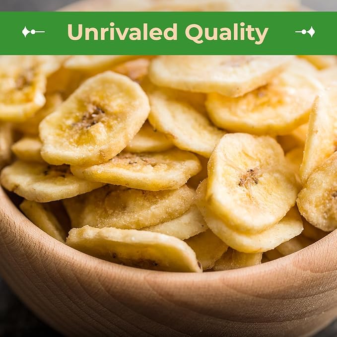 Sincerely Nuts Dried Banana Chips Sweetened - Fresh Sweet Dried Bananas Made w/Ripe Fruit & Coconut