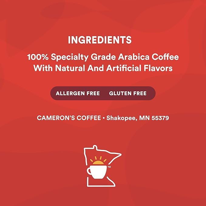 Cameron's Coffee Single Serve Pods, Flavored, Sea Salt Caramel, 12 Count (Pack of 6)