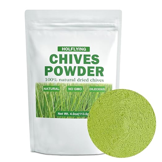 Chives Powder - 4.0 oz, All-Natural Culinary Spices for Cooking, Seasoning, Garnishing, Soups
