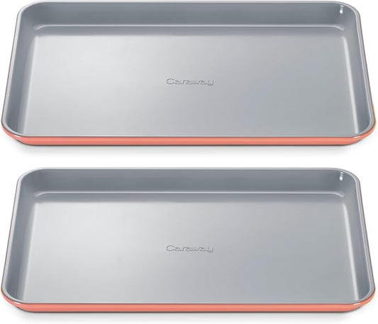 Caraway Non-Stick Ceramic Medium Baking Sheet - Naturally Slick Ceramic Coating - Non-Toxic, PTFE &