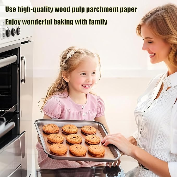 Parchment Paper for Baking 300PCS 12 x 16Inches, Non-Stick Precut Baking Parchment,Parchment Paper