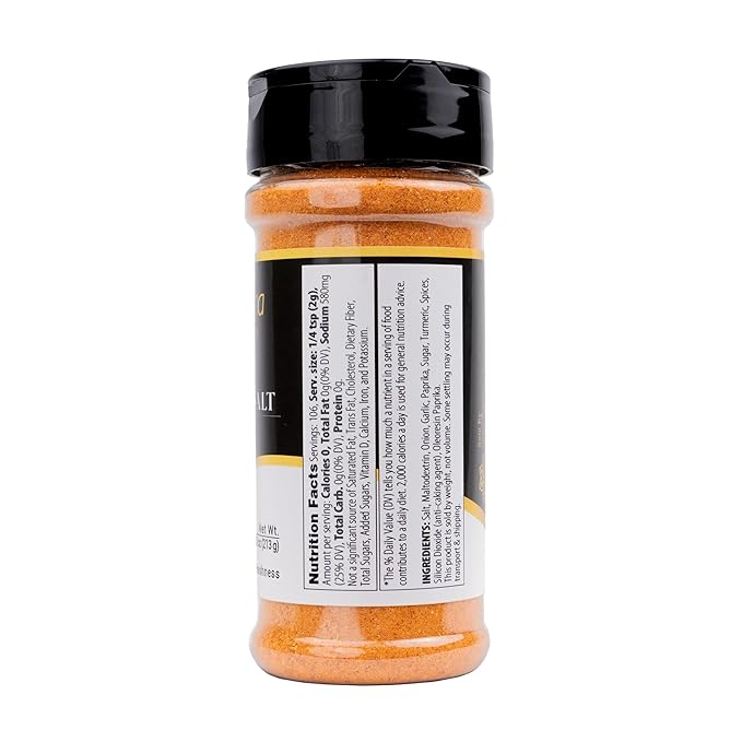 GranAroma Seasoned Salt, Savory Blend, Seasoning for Grilled Meats, Roasted Vegetables, and Soups