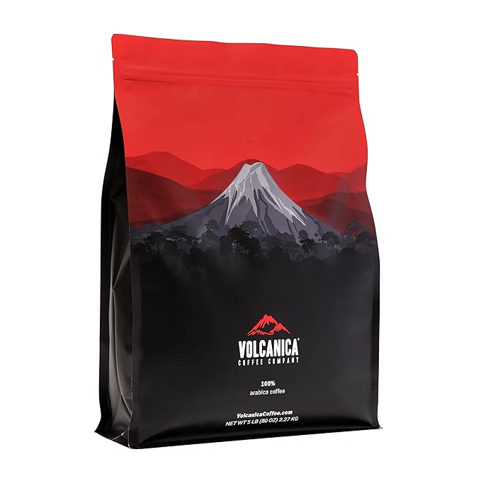 Guatemala Coffee, Antigua, Ground, Medium Roast, USDA Organic, Single Origin, Fresh Roasted 5 lbs