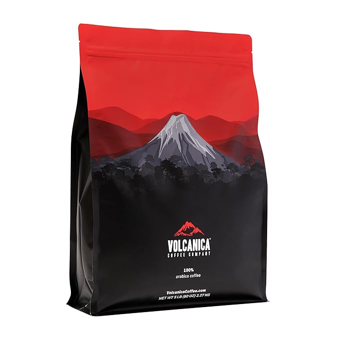 Tanzania AA Coffee, Mount Kilimanjaro, Ground, Fresh Roasted, 5 lbs