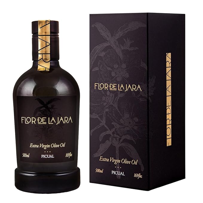 FLOR DE LA JARA Premium Extra Virgin Olive Oil from Spain, First Cold Pressed, Polyphenol-Rich