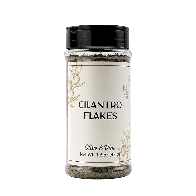 Olive & Vine Cilantro Flakes, Fresh & Zesty, For Tacos & Salsas, Rich Tradition, Authentic Taste