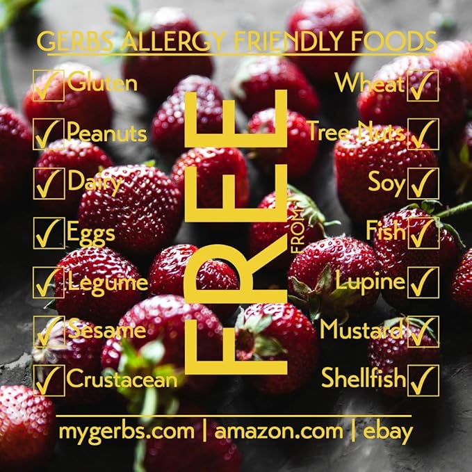 Gerbs Summer Sweet Strawberries 4 lbs. | Dehydrated, Unsulfured, Resealable Bag | Naturally Sweet &