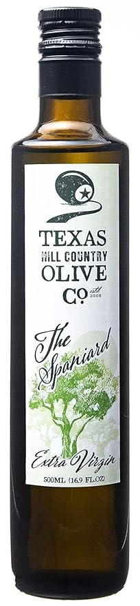 Texas Hill Country Olive Co Spaniard Extra Virgin Olive Oil - Cold Pressed EVOO Gourmet Olive Oil