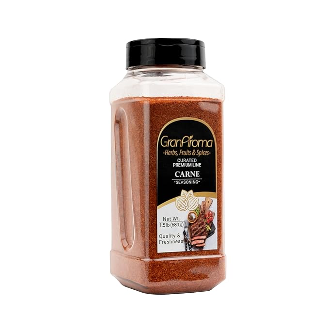 GranAroma Carne Seasoning, Authentic Spice Blend, Delicious Taste, Dry Rubs & Meat Dishes (1.5