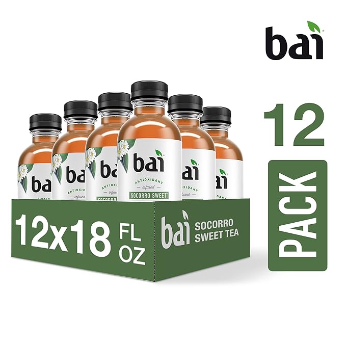 Bai Iced Tea, Socorro Sweet, Antioxidant Infused Supertea, Crafted with Real Tea (Black Tea, White
