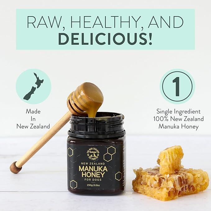 The New Zealand Natural Pet Food Co Woof Dog Treats - Manuka Honey, Dog Treats Small & Large Dog
