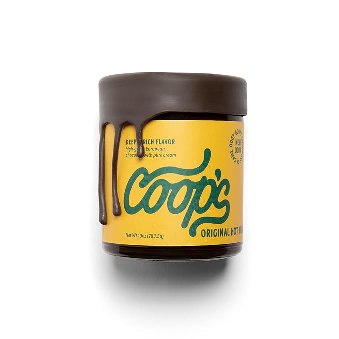 Coop's Original Hot Fudge: Gourmet, All Natural, Handcrafted, Gluten Free, Non-GMO, Chocolate Ice