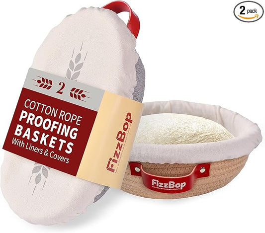 Banneton Bread Proofing Basket, Oval And Round Sourdough Proofing Baskets, Cotton Rope Bowls