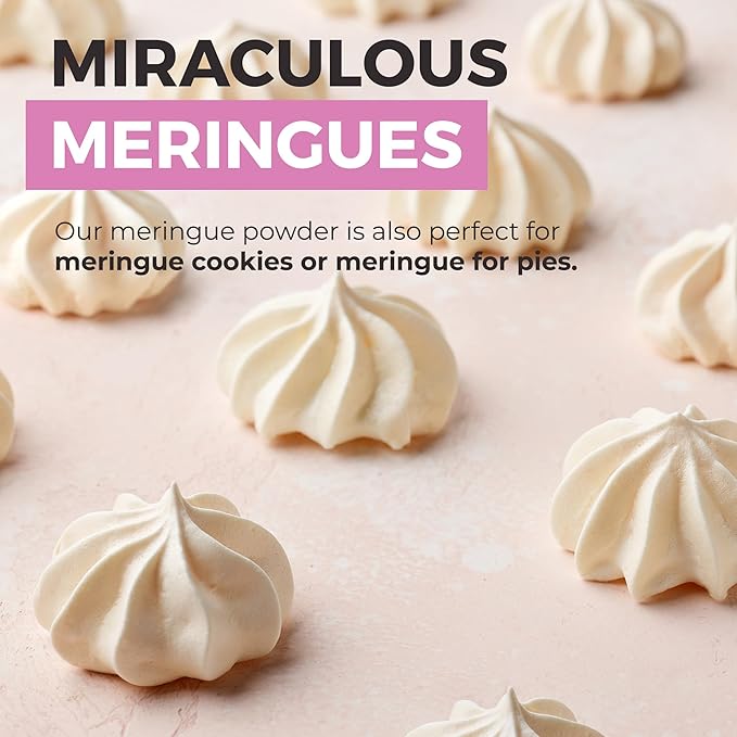 Meringue Powder (14oz) For Royal Icing, Premium Quality, High Egg White Formula, Create Incredible