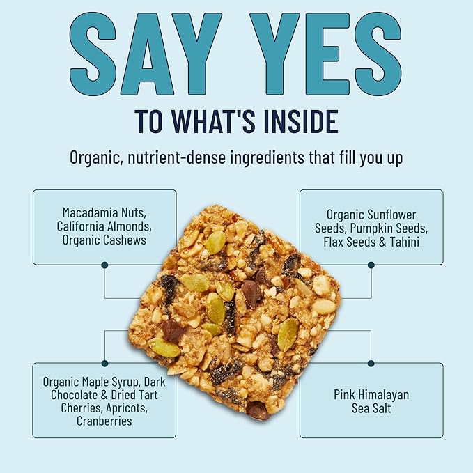 The YES Bar YES Bar ??Macadamia Chocolate ??Plant Based Protein, Decadent Snack Bar ??Vegan, Paleo