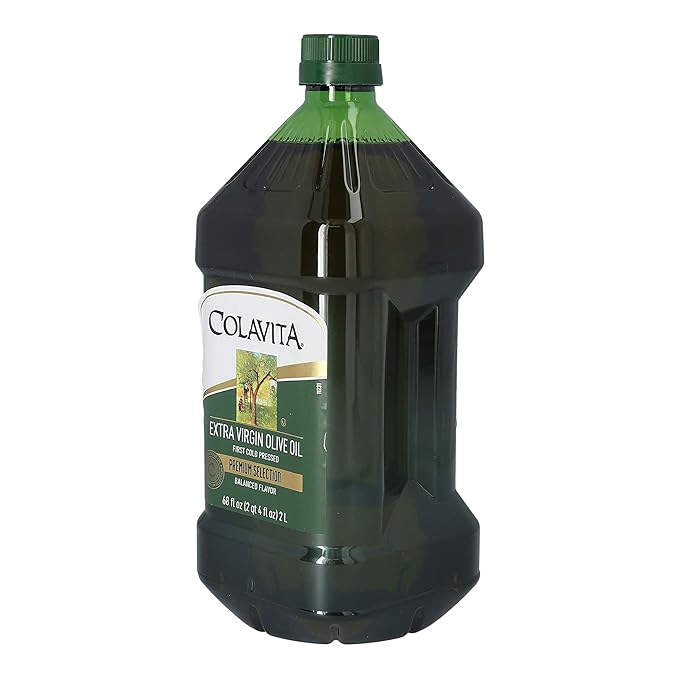 Premium Selection Extra Virgin Olive Oil, 68 Oz - First Cold Pressed, Ideal for Roasting, Baking