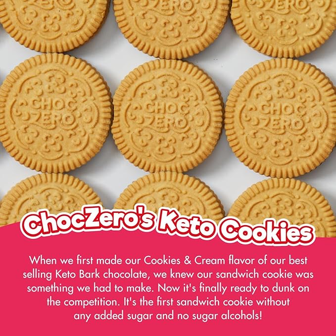 ChocZero Churro Dunkies ??Sugar Free Cinnamon Vanilla Sandwich Cookies, Keto Friendly, Low Net