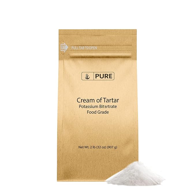 Pure Original Ingredients Cream of Tartar (2 lb) Pure & Natural, Baking & Cleaning, DIY Bath Bombs