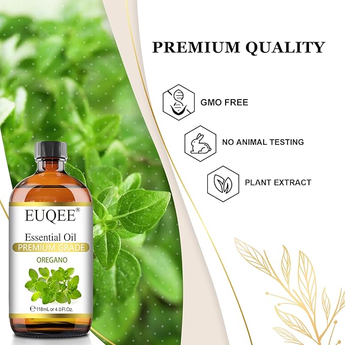 Oregano Essential Oil 4oz / 118ML Large Capacity Oregano Oil Pure Aromatherapy Essential Oils with