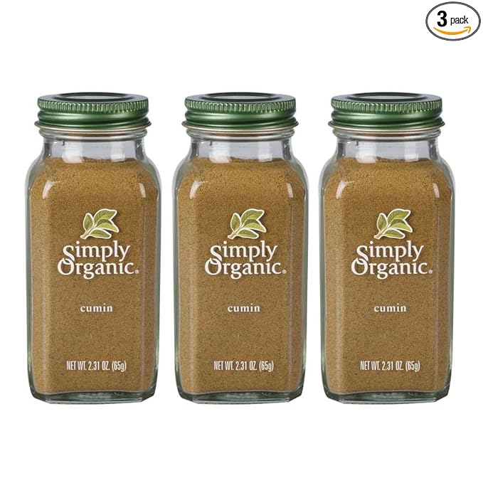 Simply Organic Ground Cumin Seed, 2.31 Ounce Jar, Rich, Warm, Complex Earthy Spice Flavor, Kosher