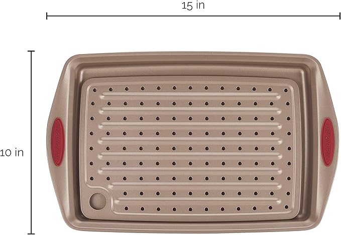 Rachael Ray Cucina Nonstick Bakeware Set with Grips, Nonstick Cookie Sheet / Baking Sheet with