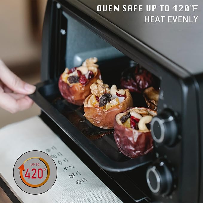 HONGBAKE 2 Pack Quarter Sheet Pan for Baking - Nonstick 13.8 x 9.8 Small Cookie Sheet with Wider