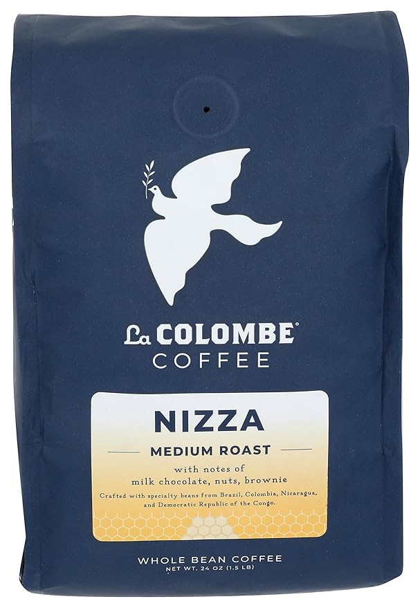 La Colombe Nizza Medium Roast Whole Bean Coffee - Notes of Milk Chocolate, Nuts & Brownie with