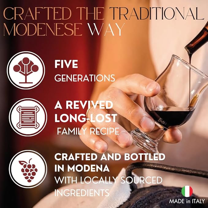 ACETO BALSAMICO DI MODENA DEL DUCA Since 1891 AGED Italian Balsamic Vinegar, IGP certified