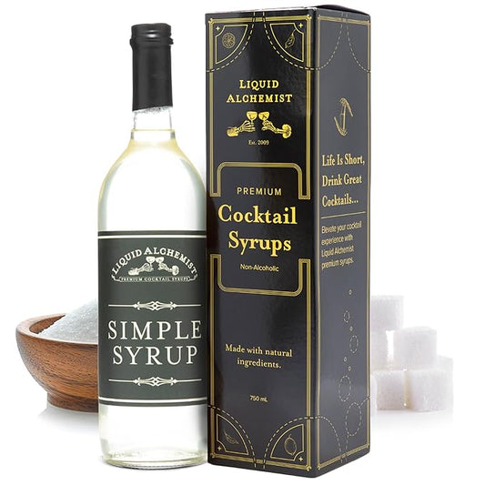 Liquid Alchemist Simple Syrup for Cocktails - Real Ingredients Make our Simple Sugar Syrup the