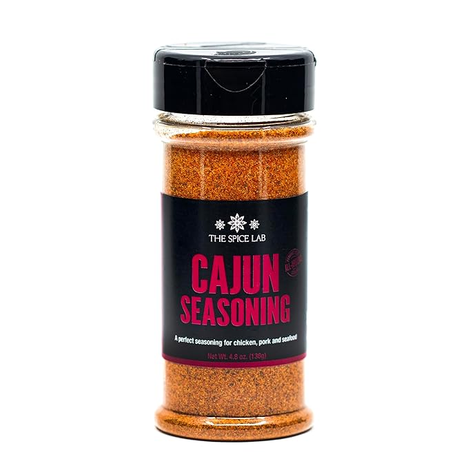 The Spice Lab Cajun Seasoning - Robust Gourmet Blend Cajun Powder Seasoning - Essential For Fish &