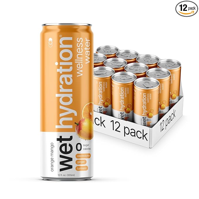 Wet Hydration - Functional Hydration Beverage - Flavored Water, Sugar-Free, Gluten-Free, No
