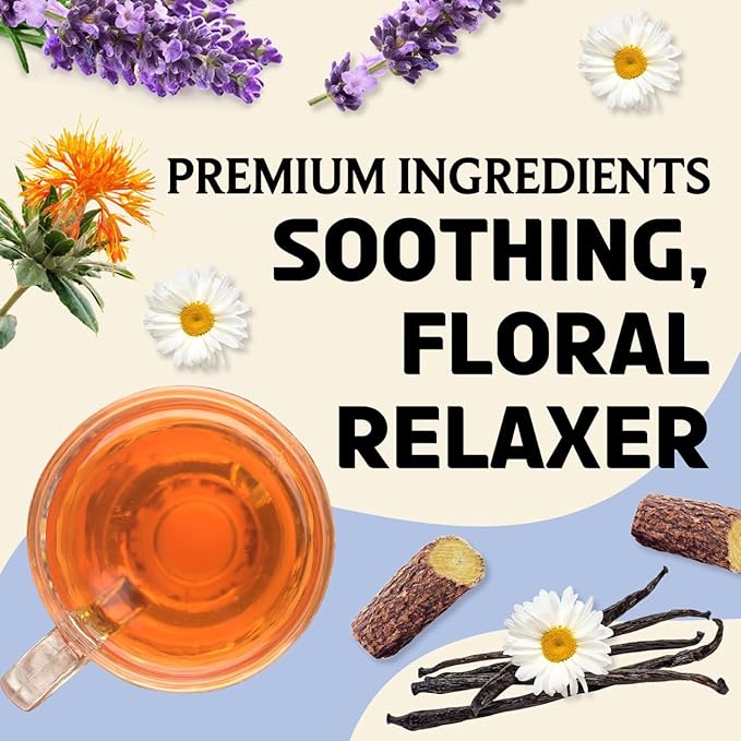 BREWIX, Bedtime Blossom Calming Tea For Sleep (50+ Cups) Herbal All Natural | Supports a Good