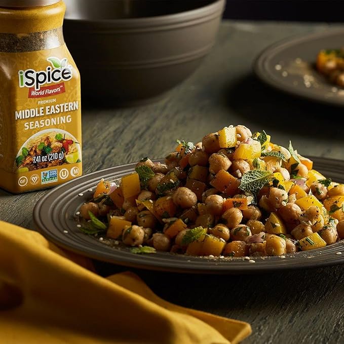 iSpice - MIDDLE EASTERN SEASONING World Flavor Super Spice Blend | All Natural | Ready to use as is