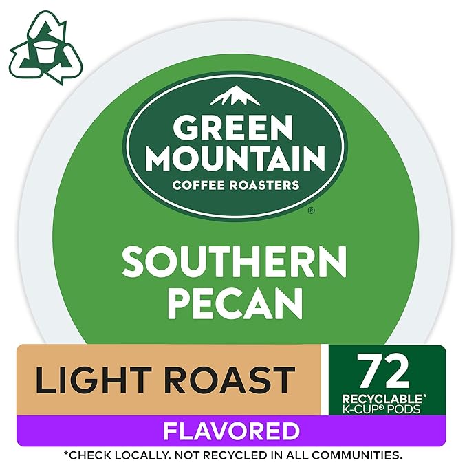 Green Mountain Coffee Roasters Southern Pecan Keurig Single-Serve K-Cup pods, Light Roast Coffee