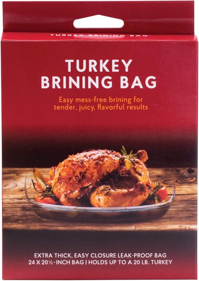 HIC Roasting Turkey Brining Bag, Holds 20-Pound Turkey, Brining Liquids, and Seasonings
